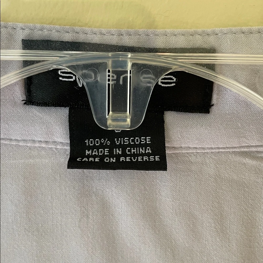 Flowy Light Gray Long Sleep Top Size Small - Picture 6 of 9